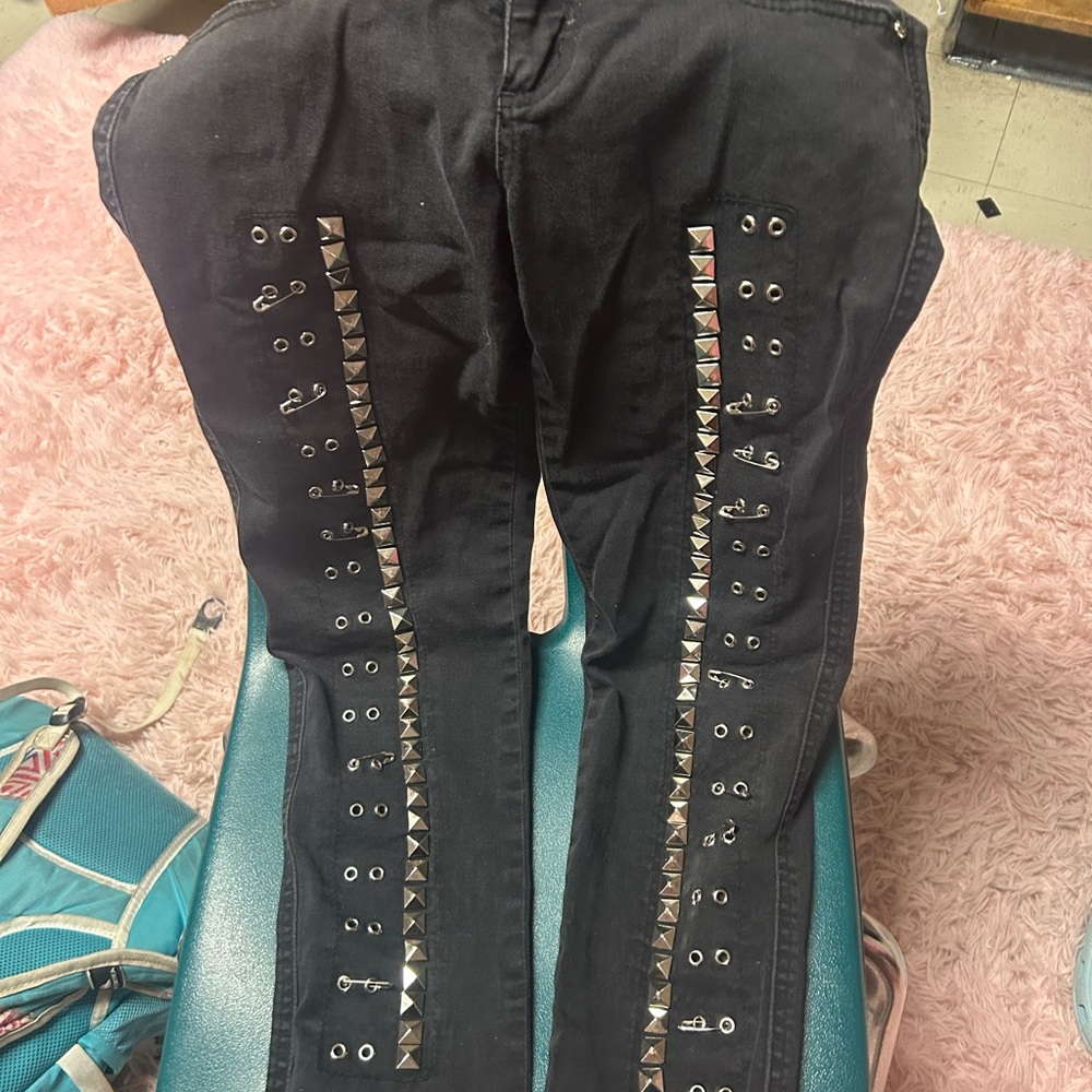 Tripp pants Black Studded Pants